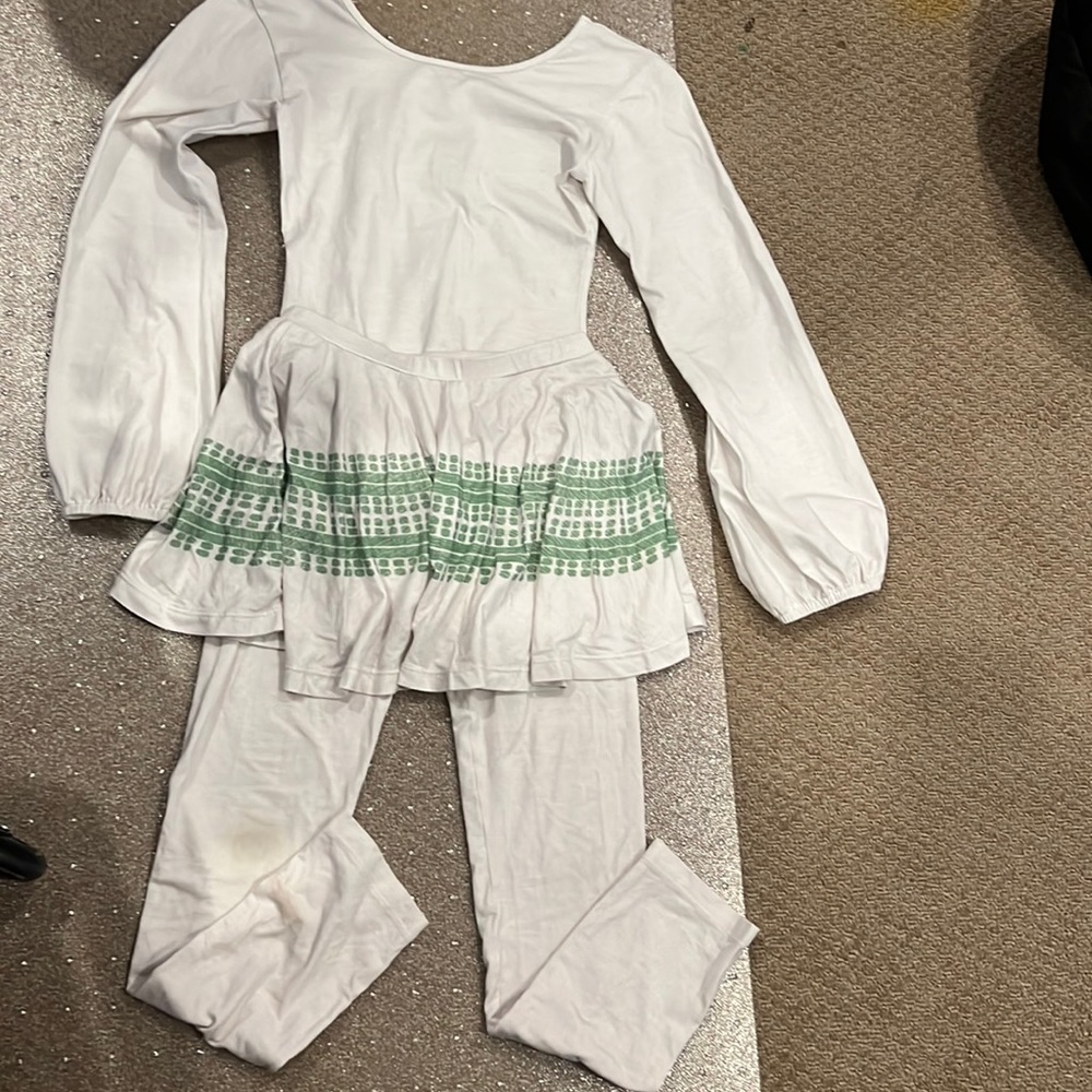Omi Jo bodysuit (sz 11/12) and skirted legging (sz9/10) set